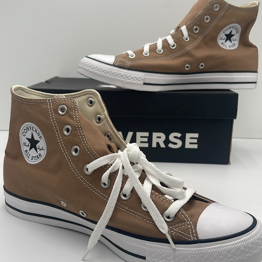 Converse Men’s All Star High Top Sneakers Chuck Taylor All Star High 'Hot Tea' - Picture 15 of 16